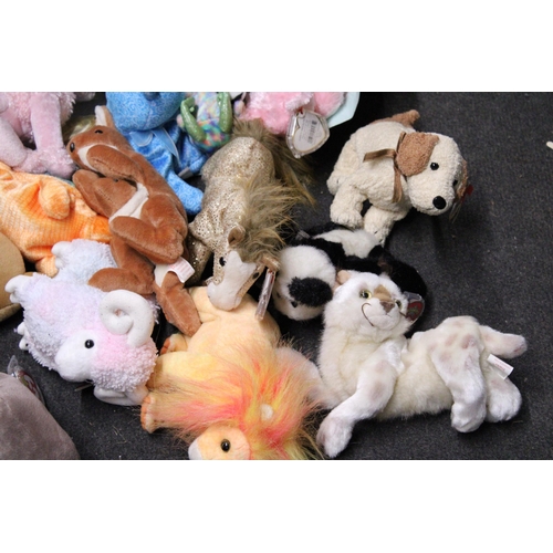 574 - A LARGE COLLECTION OF TY BEANIE BABIES