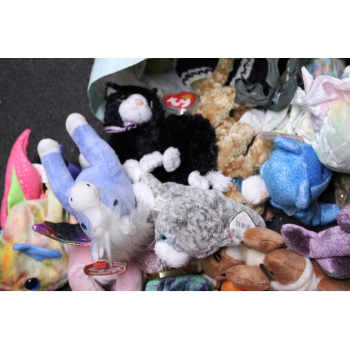 574 - A LARGE COLLECTION OF TY BEANIE BABIES