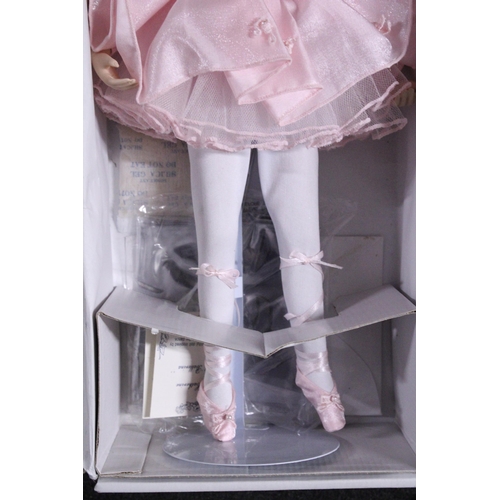 585 - A HOUSE OF BERKELEY, PORCELAIN 'CATHERINE' BALLERINA DOLL - NEW IN BOX WITH TAGS