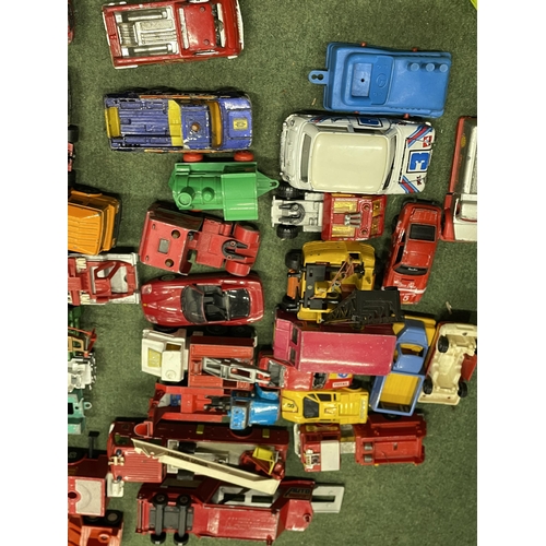 372 - A LARGE QUANTITY OF PLAY WORN DIE-CAST VEHICLES