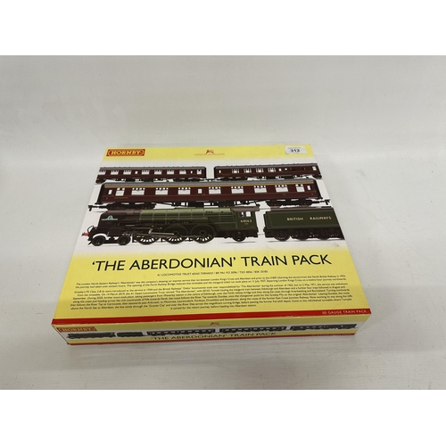 312 - A HORNBY OO GAUGE TRAIN SET - 'THE ABERDONIAN' (R3828) TO INCLUDE 60163 'TORNADO' A1 LOCOMOTIVE TRUS... 