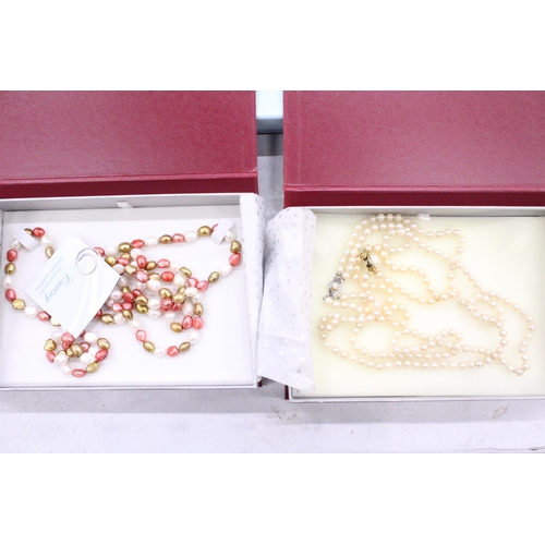 285 - EIGHT ETERNAL COLLECTION BOXED NECKLACES