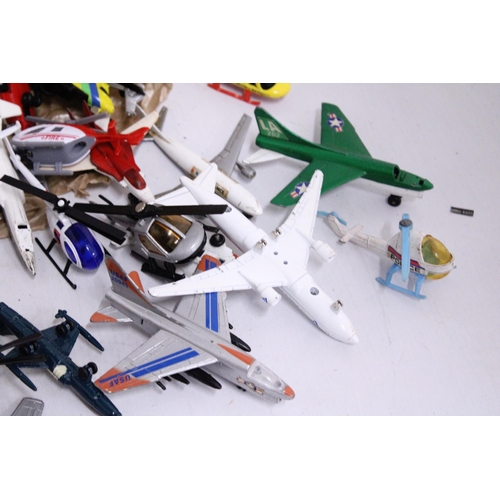 365 - A QUANTITY OF DIE-CAST TOY PLANES AND HELICOPTERS