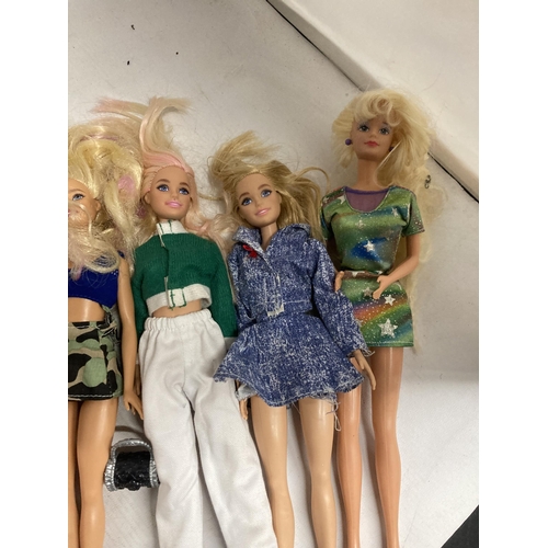 402 - EIGHT DRESSED BARBIE DOLLS