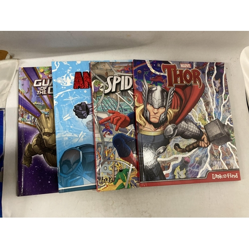 484 - A BOXED SET OF FOUR MARVEL 'LOOK AND FIND' BOOKS