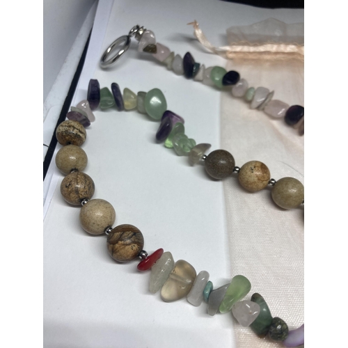 642 - A CRIACOES ARTESANAIS HANDMADE NATURAL STONE NECKLACE