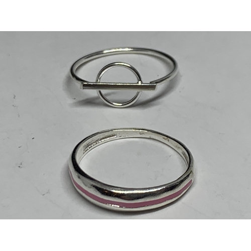 679 - FOUR MARKED SILVER RINGS