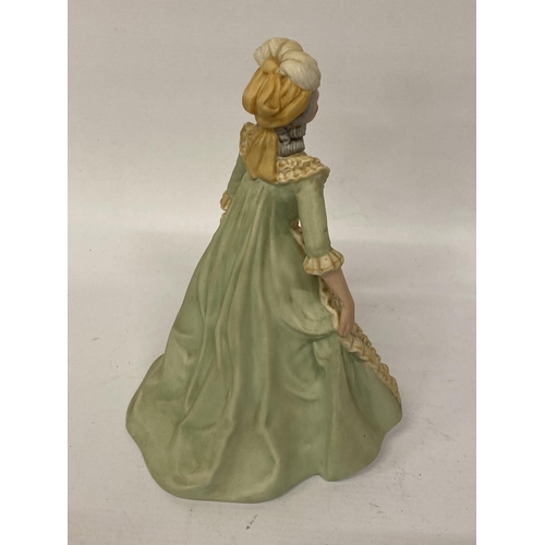 813 - A FRANKLIN MINT PORCELAIN FIGURINE 