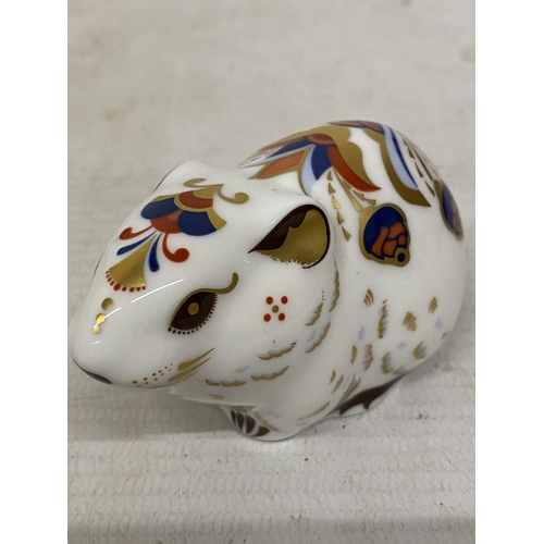 851 - A ROYAL CROWN DERBY FIGURE OF A BANK VOLE (FIRSTS)