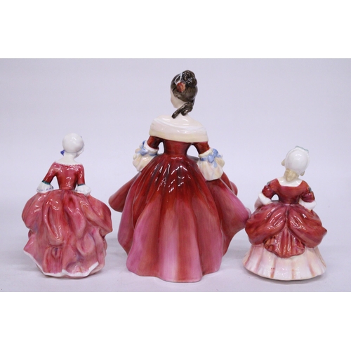 887 - THREE ROYAL DOULTON FIGURINES 