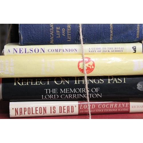 1151 - SEVEN VINTAGE HARDBACK BOOKS TO INCLUDE 'THE LIFE OF BEETHOVEN', 'NAPOLEON IS DEAD', ETC