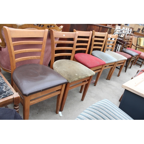 2963 - FIVE DINING CHAIRS