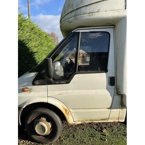 259 - FORD TRANSIT LUTON VAN ND55 0RK MOT JAN TAIL LIFT, DRIVES +VAT