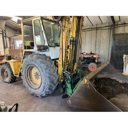 260 - COVENTRY CLIMAX ROUGH TERRAIN FORKLIFT. BUCKET FORKS & DOORS BDG 829Y +VAT