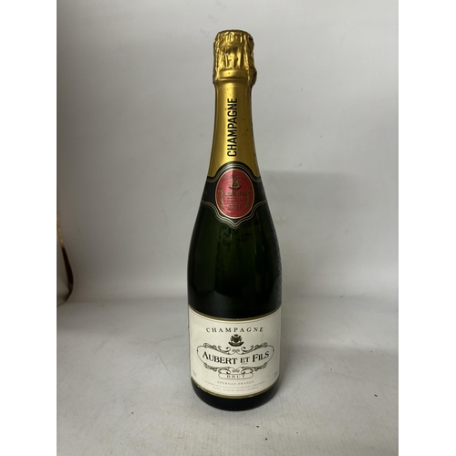 325 - A BOTTLE OF AUBERT ET FILS BRUT EPERNAY FRANCE CHAMPAGNE