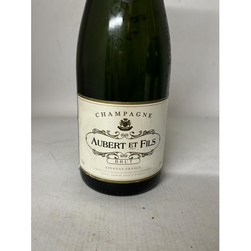 325 - A BOTTLE OF AUBERT ET FILS BRUT EPERNAY FRANCE CHAMPAGNE