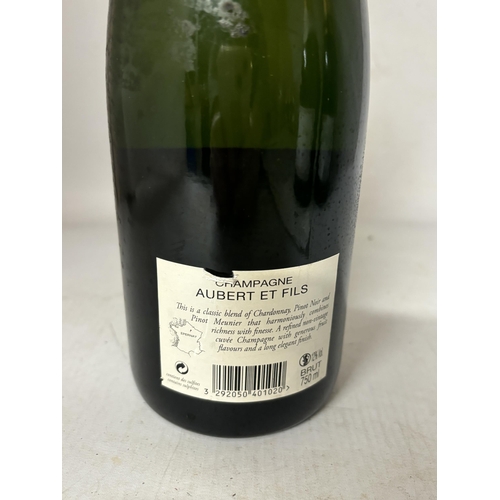 325 - A BOTTLE OF AUBERT ET FILS BRUT EPERNAY FRANCE CHAMPAGNE