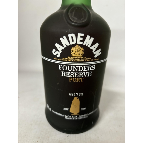 424 - A BOTTLE OF SANDEMAN FOUNDERS RESERVE PORT 481739