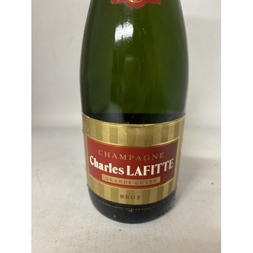 435 - A BOTTLE OF CHARLES LAFITTE GRANDE CUVEE BRUT CHAMPAGNE