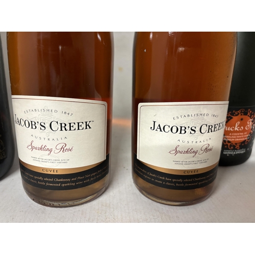 436 - FOUR BOTTLES TO INCLUDE A MAGNUM OF CHARLEMAGNE DEMI SEC RESERVE, TWO JACOBS CREEK SPARKING ROSE AND... 