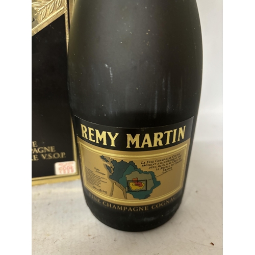 442 - A LITRE BOTTLE OF REMY MARTIN COGNAC FINE CHAMPAGNE CENTAURE VSOP