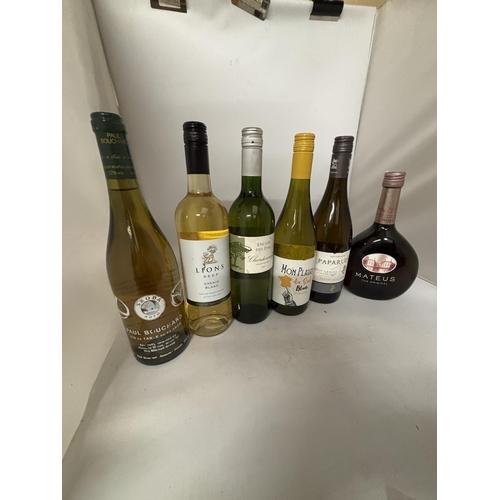 339 - FIVE BOTTLES OF WHITE WINE TO INCLUDE MON PLAISIR DU SUD (FRENCH), PAUL BUCHARD (FRENCH), LION'S KEE... 