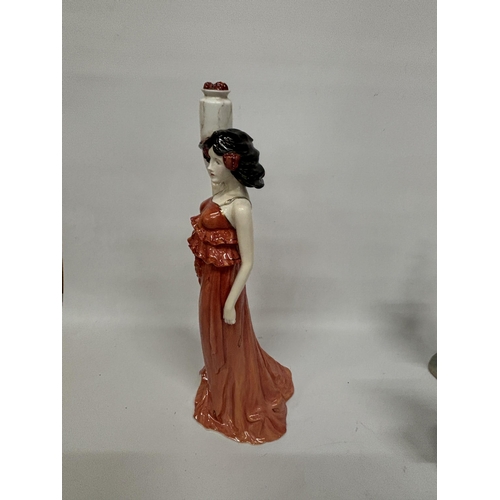 854 - A BOXED MINTON FIGURINE - THE LADY WITH THE VASE - LIMITED EDITION 50/250