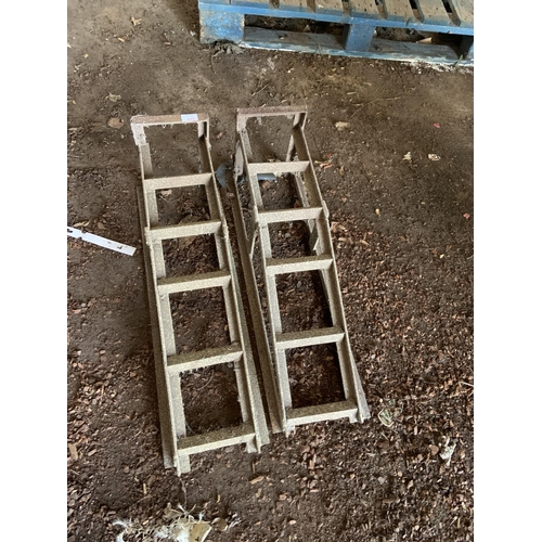 339 - PAIR CAR RAMPS + VAT