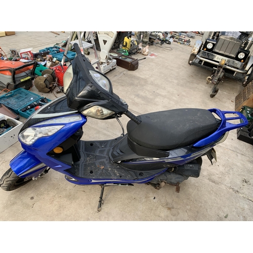 1508 - A WK BIKES MOPED WITH 6324 MILES ON THE CLOCK, REGISTRATION NO.BN21FVL, COMPLETE WITH KEY AND V5