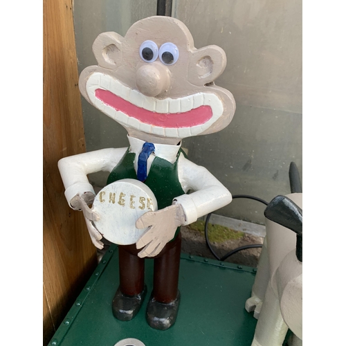 1510 - A SCRATCH BUILT WALLACE AND GROMIT UPLIGHTER BELIEVED IN WORKING ORDER BUT NO WARRANTY