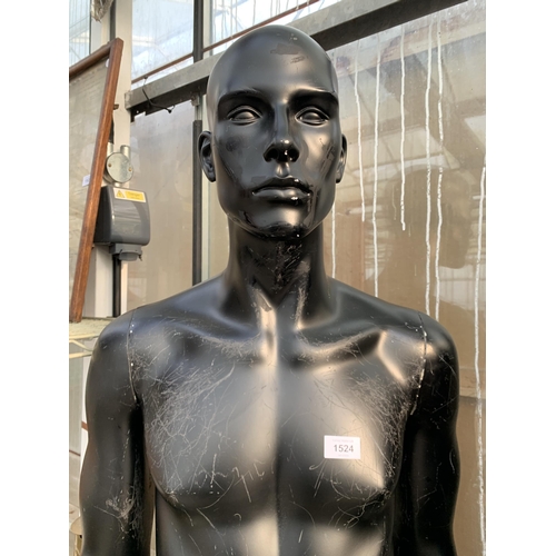 1524 - AN ADULT MALE SHOP MANNEQUIN