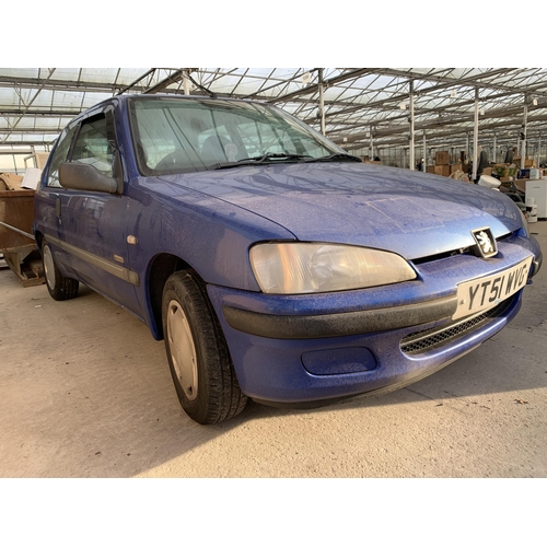 1550 - A 2001 PEUGEOT 106, REGISTRATION YT51 WVG - FURTHER DETAILS TO FOLLOW