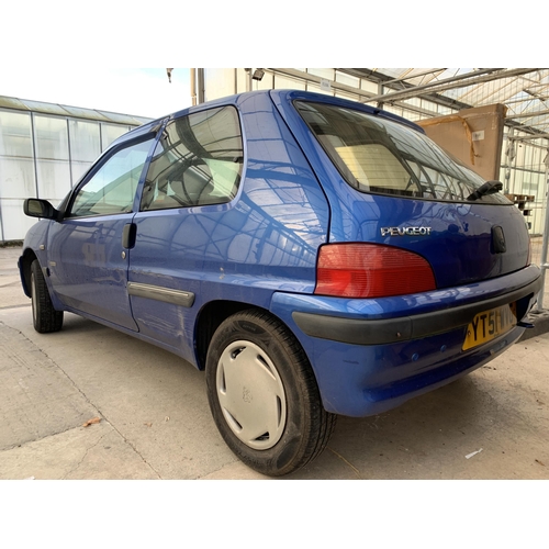 1550 - A 2001 PEUGEOT 106, REGISTRATION YT51 WVG - FURTHER DETAILS TO FOLLOW