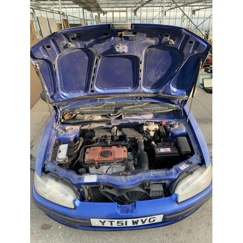 1550 - A 2001 PEUGEOT 106, REGISTRATION YT51 WVG - FURTHER DETAILS TO FOLLOW