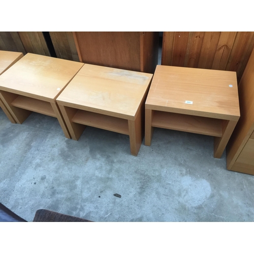 2681 - THREE TWO TIER LAMP TABLES, 20