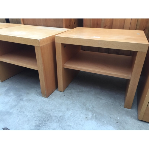 2681 - THREE TWO TIER LAMP TABLES, 20