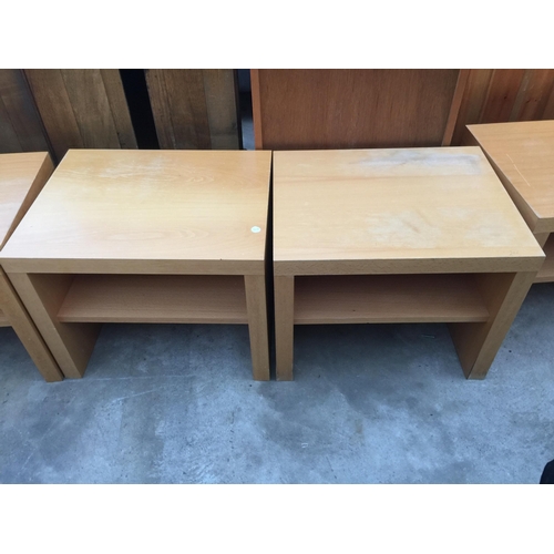 2681 - THREE TWO TIER LAMP TABLES, 20