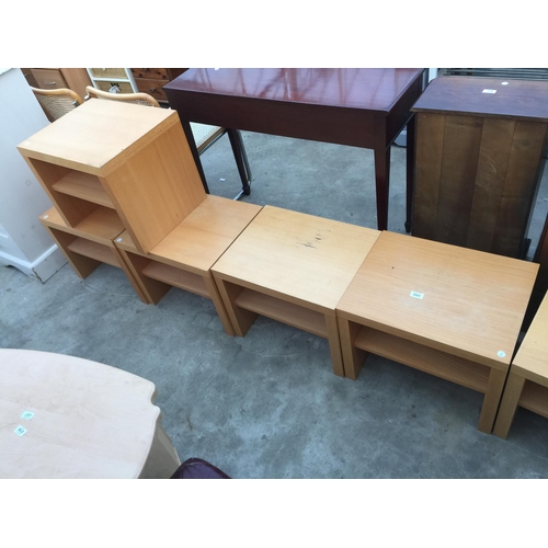 2682 - THREE TWO TIER LAMP TABLES, 20