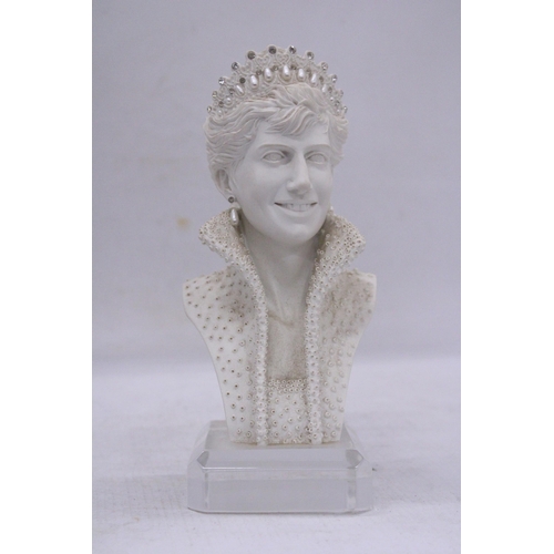 102 - A LADY DIANA SPENCER ALABASTER BUST