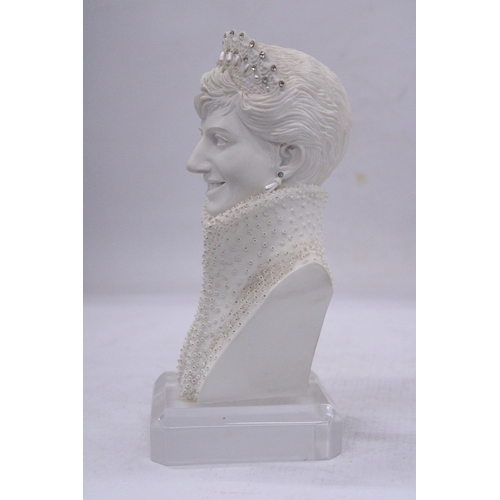 102 - A LADY DIANA SPENCER ALABASTER BUST