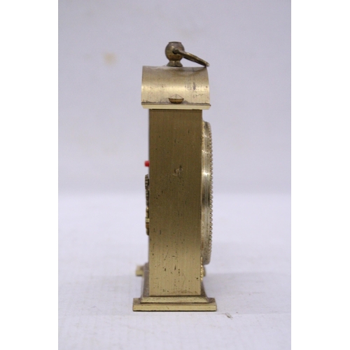 104 - A JERGER GERMANY BRASS DESK CLOCK