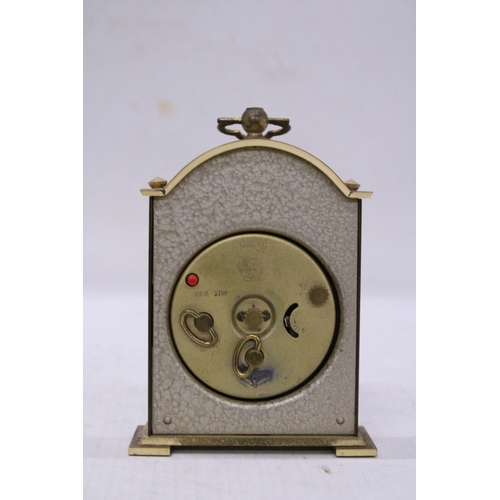 104 - A JERGER GERMANY BRASS DESK CLOCK