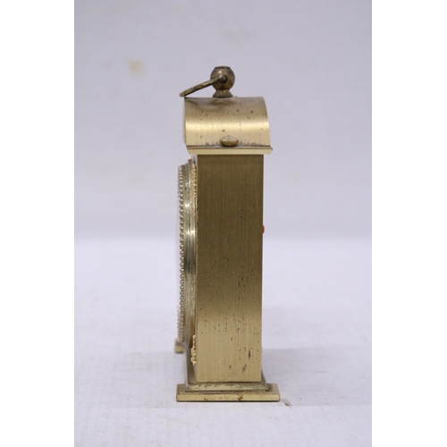 104 - A JERGER GERMANY BRASS DESK CLOCK