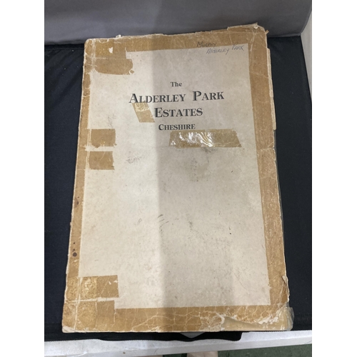 11 - A CATALOUGUE FROM THE SALE OF ALDERLEY PARK ESTATES 11TH - 14TH OCTOBER 1938 TO INCLUDE 77 FARMS. TH... 