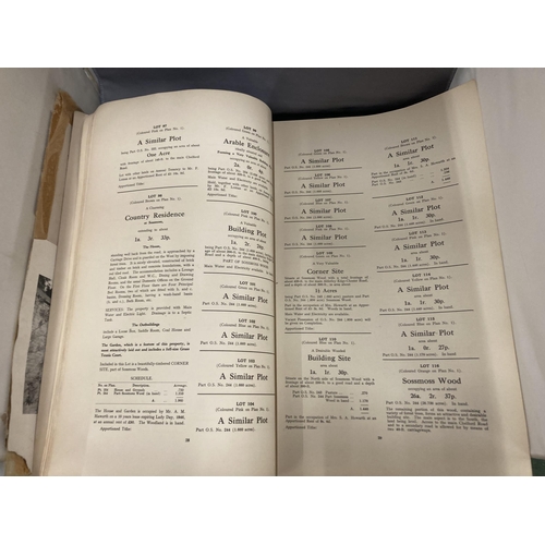 11 - A CATALOUGUE FROM THE SALE OF ALDERLEY PARK ESTATES 11TH - 14TH OCTOBER 1938 TO INCLUDE 77 FARMS. TH... 