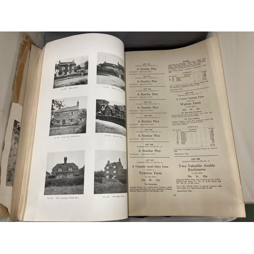 11 - A CATALOUGUE FROM THE SALE OF ALDERLEY PARK ESTATES 11TH - 14TH OCTOBER 1938 TO INCLUDE 77 FARMS. TH... 