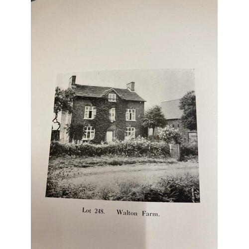 11 - A CATALOUGUE FROM THE SALE OF ALDERLEY PARK ESTATES 11TH - 14TH OCTOBER 1938 TO INCLUDE 77 FARMS. TH... 