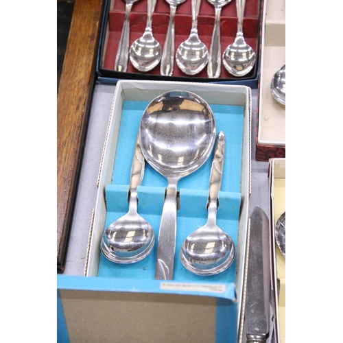 229 - A QUANTITY OF BOXED AND UNBOXED FLATWARE