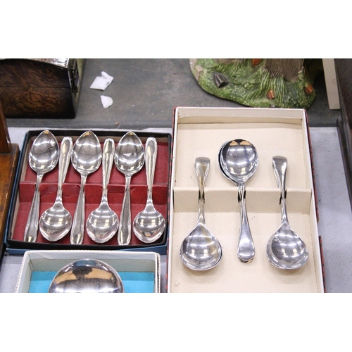 229 - A QUANTITY OF BOXED AND UNBOXED FLATWARE