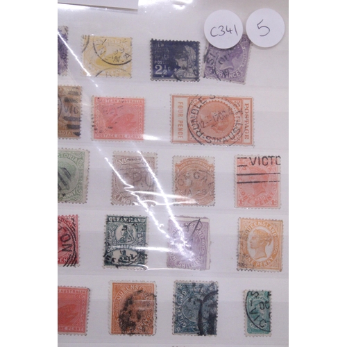 232 - A PAGE OF VICTORIAN AUSTRALIAN STAMPS